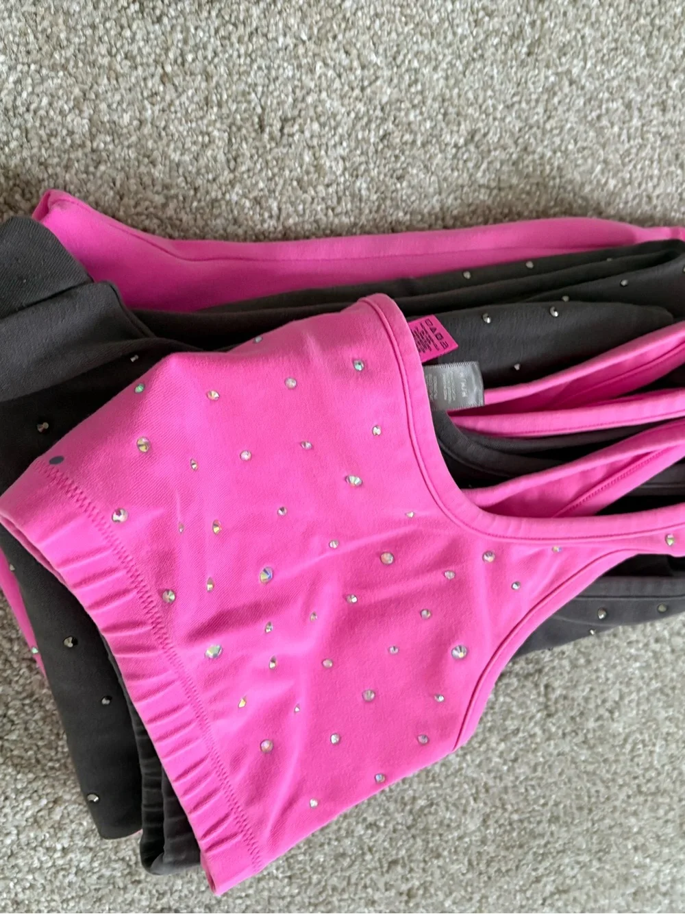 SKIMS Rhinestone Sports Bralette & Matching Leggings Sets